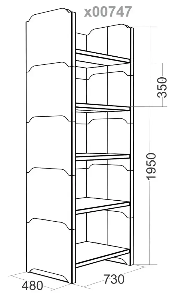 Дісплей блочний 350х5 блоков