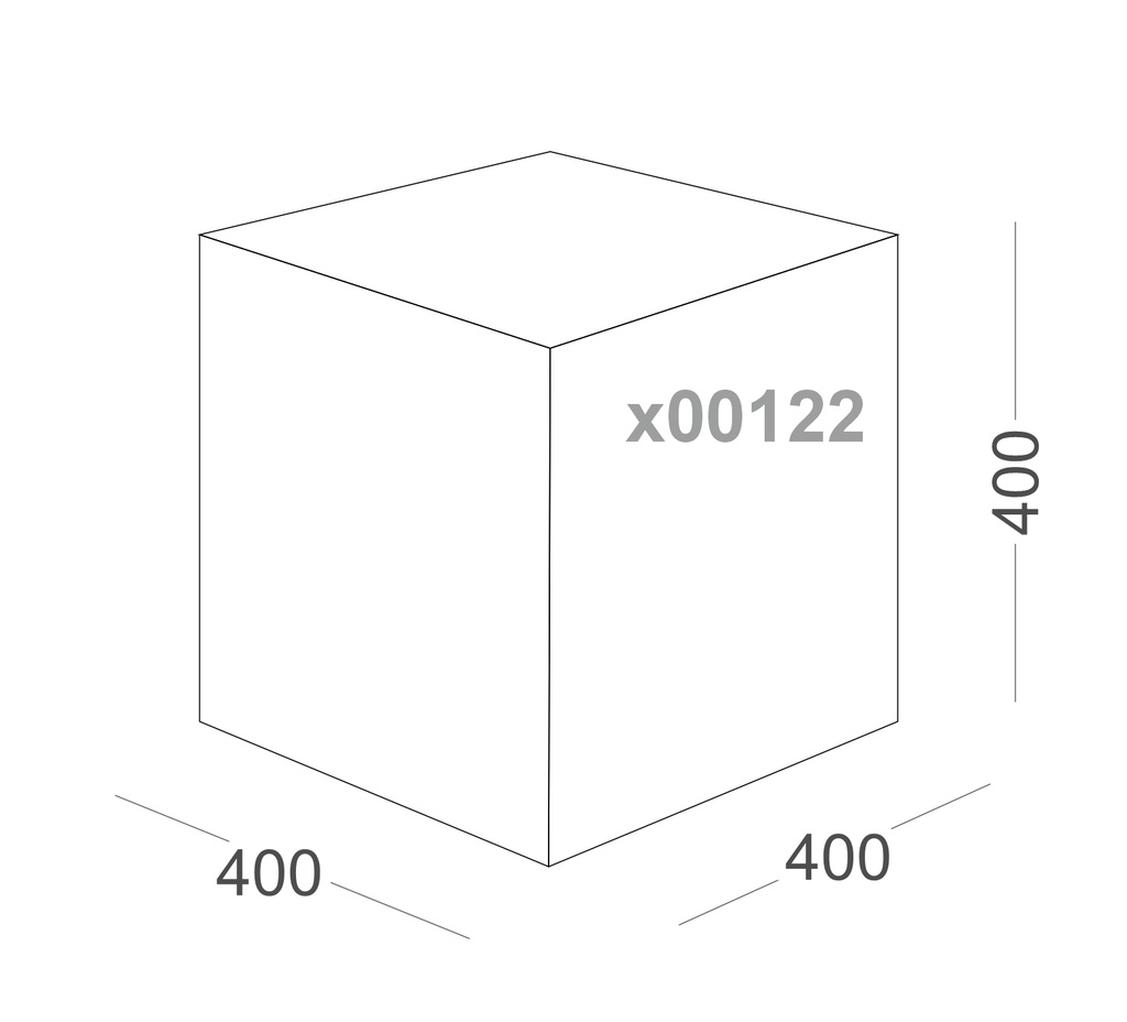 Куб картонний 400мм