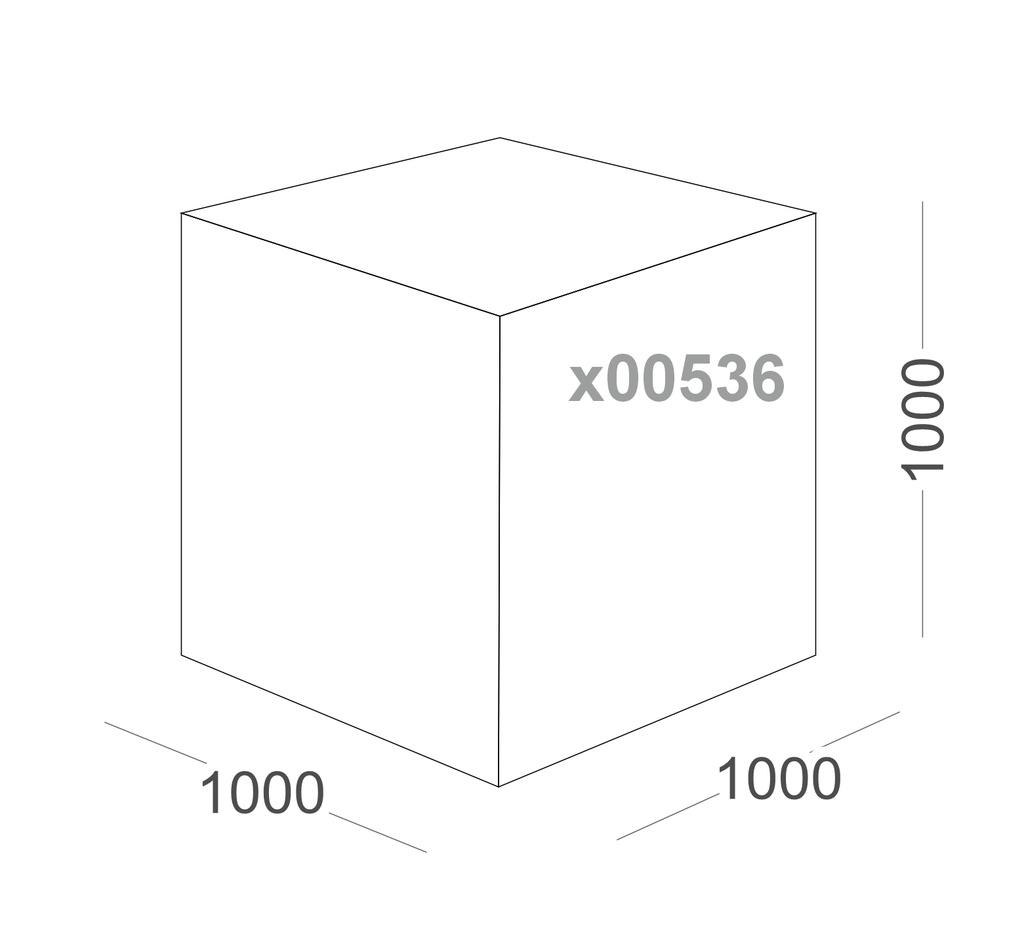 Куб картонний 1000мм