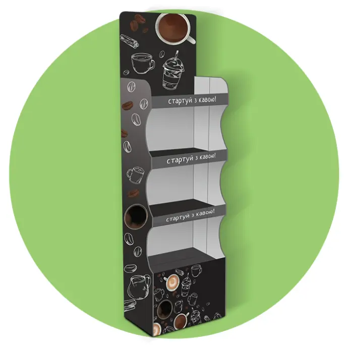 Дисплей для парфюмерії на 4 полиці