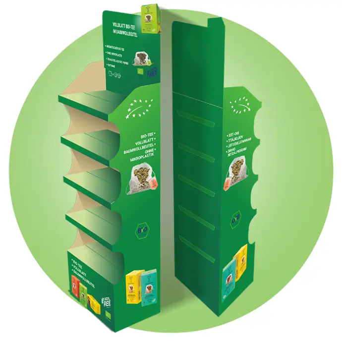 Картонний дисплей  5 полиць