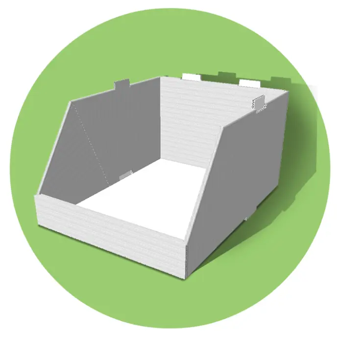 [x00587] Лоток складський глибокий (коплект 3шт)