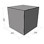 Куб картонний 250мм